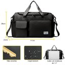 Ver imagem 2 de Bolsa Mala com Porta Tênis Lorben Impermeável Unissex Alça Regulável Academia Viagem