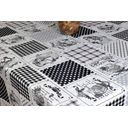 Ver imagem 2 de Toalha de Mesa Oxford - Galinhas Preto e Branco Arte & Tear Retangular - 2,50 x 1,50 m