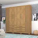 Ver imagem 2 de Guarda Roupa Casal 6 Portas e 6 Gavetas Toronto Nature/brisa - Pallazio