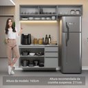 Ver imagem 6 de Armário de Cozinha Compacta Suspenso 200cm Cinza Nice Madesa Xa11