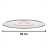 Tampa Alumínio Panela Caçarola Caldeirão N55 - 60 Cm - 2