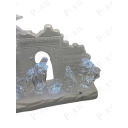 Peça Decorativa Sagrada Familia Presépio Branco 23cm 14660-pl - 2