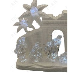 Peça Decorativa Sagrada Familia Presépio Branco 23cm 14660-pl - 3