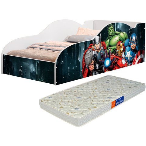 Cama Infantil Quarto de Menino com Colchão - Tigo