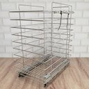 Ver imagem 6 de Tulha Deslizante Schmitt Retangular 35kg Cesto de Roupas Aramado de Embutir Banheiro Aço Cromado