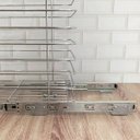 Ver imagem 7 de Tulha Deslizante Schmitt Retangular 35kg Cesto de Roupas Aramado de Embutir Banheiro Aço Cromado