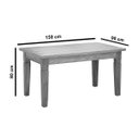 Ver imagem 4 de Conjunto Mesa de Jantar 1,5m com 6 Cadeiras Madri Madeira Maciça Envernizada