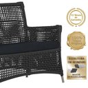 Ver imagem 5 de 1 Sofá Área Externa Igapó Alumínio Fendi Corda Náutica E12 Preto