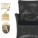 Ver imagem 4 de 1 Sofá Área Externa Igapó Alumínio Fendi Corda Náutica E12 Preto