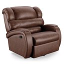 Ver imagem 1 de Poltrona Papai Reclinável Napoli Glider Girat. Massagem Pu Marrom Brilho Fh1