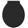 Assento Tampa para Vaso Sanitário Oval Almofadado Especial Econômico Cor Preto Durín - 1