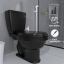 Ver imagem 2 de Assento Tampa para Vaso Sanitário Oval Almofadado Especial Econômico Cor Preto Durín