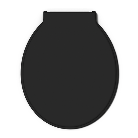 Assento Tampa para Vaso Sanitário Oval Almofadado Especial Econômico Cor Preto Durín
