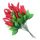 Ver imagem 1 de Kit 4 Ramos Decoração Arranjo Pimenta Artificial Plástico 12