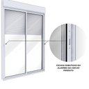 Ver mais imagens de Porta de Alumínio de Correr Lateral 2 Folhas Persiana Integrada Automatizada 110 Volts - 235x160 Branco Lucasa