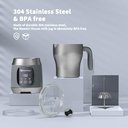 Ver imagem 7 de Maestri House Espumador de Leite 600ml com Controle de Temperatura e Espuma