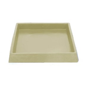 Suporte Prato Vaso 24x24 Interno 20 Quadrado Polietileno BGPLASTICOS V12 VERDE BANDEIRA 011