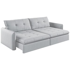 Sofá Retrátil e Reclinável Lavanda 2,00m Linho