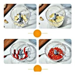 Mini Processador de Alimentos Elétrico - Cozinha Prática e Rápida - 2