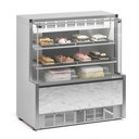 Ver imagem 1 de Vitrine Refrigerada Confeitaria Dupla Função GPEA-110R BR Branca Linha Aurora Vidro Reto Gelopar 1.1
