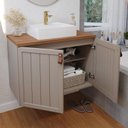 Ver imagem 2 de Gabinete de Banheiro Alure com Cuba 80cm Cappuccino/freijo - Mgm