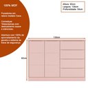 Ver imagem 3 de Conjunto Infantil Guarda Roupa e Cômoda Jade 100% Mdf Rose Semi Brilho - Sallar Home