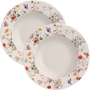 Kit Jogo Prato Raso Jantar 8pçs 8 Pessoas Ana Clara 27,5cm