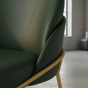 Ver imagem 3 de Cadeira Poltrona Decorativa Nuvem Premium Orgânico:courino Sintético Verde