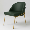 Ver imagem 4 de Cadeira Poltrona Decorativa Nuvem Premium Orgânico:courino Sintético Verde