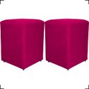 Ver imagem 1 de Kit 2 Puff Decorativo Dado Para Sala Recepção Manicure, Escritório E Consultório Suede