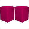 Kit 2 Puff Decorativo Dado Para Sala Recepção Manicure, Escritório E Consultório Suede - 1