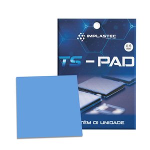 Pad Térmico Implastec Ts Pad - 100 X 100 X 0.5mm - Patspad05
