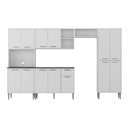 Ver imagem 3 de Armário de Cozinha Modulada Completa Compacta 294cm com Balcão de Pia Multimóveis MP2280