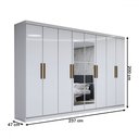 Ver imagem 4 de Guarda-roupa Casal Odisseia 8 Portas 4 Gavetas com Espelho - Panorama Móveis