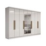 Guarda-roupa Casal Odisseia 8 Portas 4 Gavetas com Espelho - Panorama Móveis - 3