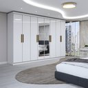 Ver imagem 1 de Guarda-roupa Casal Odisseia 8 Portas 4 Gavetas com Espelho - Panorama Móveis