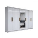 Ver imagem 3 de Guarda-roupa Casal Odisseia 8 Portas 4 Gavetas com Espelho - Panorama Móveis