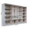 Guarda-roupa Casal Odisseia 8 Portas 4 Gavetas com Espelho - Panorama Móveis - 4