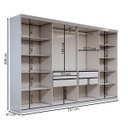 Ver imagem 4 de Guarda-roupa Casal Odisseia 8 Portas 4 Gavetas com Espelho - Panorama Móveis