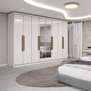 Ver imagem 1 de Guarda-roupa Casal Odisseia 8 Portas 4 Gavetas com Espelho - Panorama Móveis
