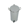 Lixeira Pedal e Alça 60l em Aço Inox 30x70 - 3