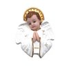 Imagem Anjinho Anjo Da Guarda de Parede Rezando Branco 13 Cm - 1
