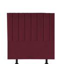 Ver imagem 2 de Kit Cabeceira e Calçadeira Baú Casal 140cm Carla Suede Bordo - D A DECOR