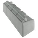 Ver mais imagens de Sofá Cama Casal para Sala 396cm Polska K04 Bouclê Cinza - Mpozenato