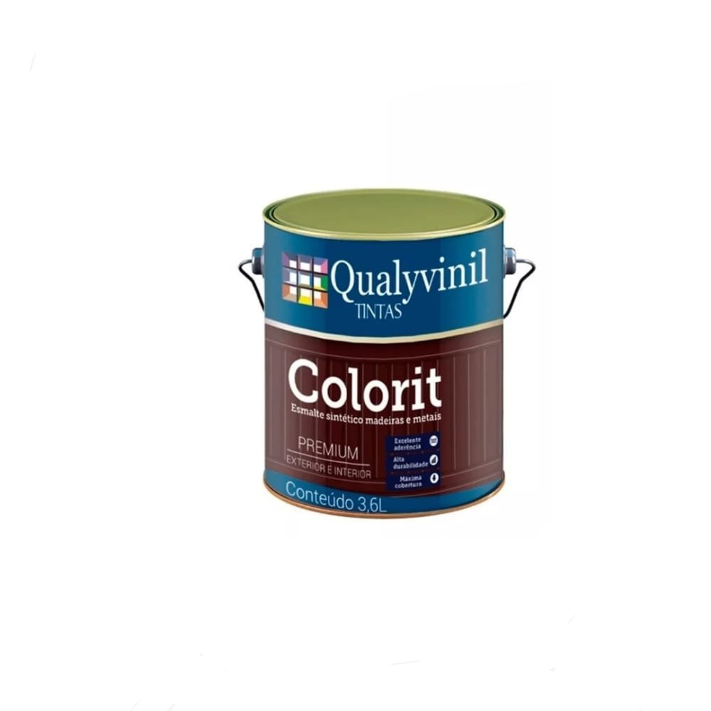 Tinta Esmalte Para Madeiras e Metais Premium De 3.6L Qualyvinil - 1