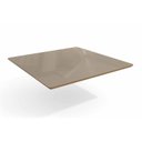 Ver imagem 1 de Tampo Mesa Sala de Jantar Madeirado c/Vidro TA28 105x105cm Freijó/Bronze - Kappesberg