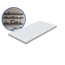 Ver imagem 2 de 1 Prateleira Branca 40X20 Com Suporte Flutuante Mdf Organizadora Decoração Cozinha Quarto Banheiro