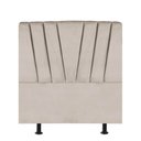 Ver imagem 1 de Cabeceira Estofada Bélgica 90cm Solteiro Para Cama Box Quarto Corino Bege - Gat Magazine