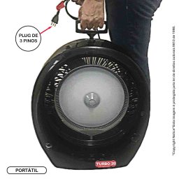 Ventilador com Névoa de Água Refrescante Portátil p/20m2:220V/Branco - 7