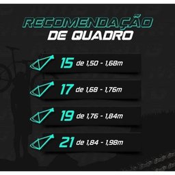 Bicicleta Aro 29 Ksw 24v Acera, Freio Hidraulico, Trava e K7 - 15" Preto-azul e Vermelho - 3